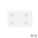 Modul intrerupator cvadruplu cap scara / cap cruce wireless cu touch Livolo standard Italian, Serie noua SmartElectro IntelligentHouse