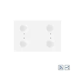 Modul intrerupator cvadruplu cap scara / cap cruce wireless cu touch Livolo standard Italian, Serie noua SmartElectro IntelligentHouse