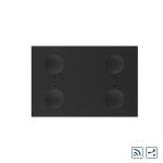Modul intrerupator cvadruplu cap scara / cap cruce wireless cu touch Livolo standard Italian, Serie noua SmartElectro IntelligentHouse
