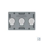 Modul intrerupator triplu cap scara / cruce cu touch Livolo standard Italian SmartElectro IntelligentHouse