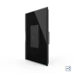 Intrerupator Simplu Cap Scara / Cruce cu Touch Livolo cu Rama Din Sticla 1M - Serie Noua SmartElectro IntelligentHouse