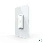 Intrerupator Simplu Cap Scara / Cruce cu Touch Livolo cu Rama Din Sticla 1M - Serie Noua SmartElectro IntelligentHouse
