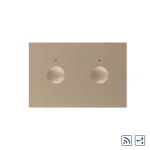 Modul intrerupator dublu cap scara / cruce wireless cu touch Livolo standard Italian, Serie noua SmartElectro IntelligentHouse