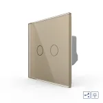 Intrerupator Dublu Cap Scara / Cruce cu Variator si Touch LIVOLO - Serie Noua SmartElectro IntelligentHouse