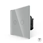 Intrerupator Dublu Wi-Fi cu Touch din Sticla LUXION SmartElectro IntelligentHouse