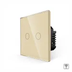 Intrerupator Dublu Wi-Fi cu Touch din Sticla LUXION SmartElectro IntelligentHouse