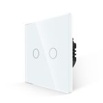 Intrerupator Dublu cu Touch din Sticla LUXION, 500W SmartElectro IntelligentHouse
