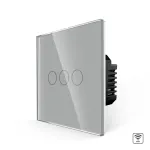 Intrerupator Triplu Wi-Fi cu Touch din Sticla LUXION SmartElectro IntelligentHouse