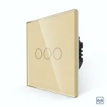 Intrerupator Triplu RF433 cu Touch din Sticla LUXION SmartElectro IntelligentHouse