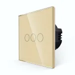 Intrerupator Triplu cu Touch din Sticla LUXION SmartElectro IntelligentHouse