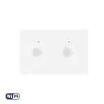 Modul Intrerupator Dublu WIFI cu Touch LIVOLO, standard italian – Serie Noua, Alb SmartElectro IntelligentHouse