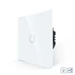 Intrerupator Simplu cu Variator Cap Scara / Cruce cu Touch din Sticla LUXION SmartElectro IntelligentHouse