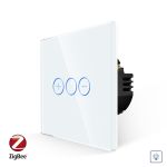 Intrerupator Simplu cu Variator cu Touch din Sticla LUXION, protocol Zigbee SmartElectro IntelligentHouse