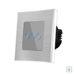 Intrerupator Simplu cu Variator cu Touch din Sticla si Rama de Aluminiu LUXION SmartElectro IntelligentHouse