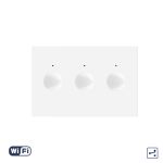 Modul Intrerupator Triplu Cap Scara / Cruce Wi-Fi cu Touch LIVOLO, standard italian – Serie Noua, Alb SmartElectro IntelligentHouse
