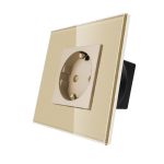 Priza Simpla LUXION cu Rama din Sticla SmartElectro IntelligentHouse
