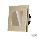 Intrerupator Simplu cu Variator Cap Scara / Cruce cu Touch si Rama din Aluminiu LUXION SmartElectro IntelligentHouse