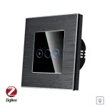 Intrerupator Simplu cu Variator cu Touch din Sticla si Rama de Aluminiu LUXION, protocol Zigbee SmartElectro IntelligentHouse