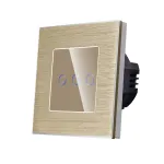 Intrerupator Triplu cu Touch din Sticla si Rama de Aluminiu LUXION SmartElectro IntelligentHouse