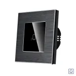 Buton Sonerie cu Touch, cu Revenire, din Sticla si Rama de Aluminiu LUXION SmartElectro IntelligentHouse