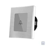 Buton Sonerie cu Touch, cu Revenire, din Sticla si Rama de Aluminiu LUXION SmartElectro IntelligentHouse