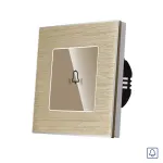 Buton Sonerie cu Touch, cu Revenire, din Sticla si Rama de Aluminiu LUXION SmartElectro IntelligentHouse