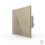 Intrerupator Draperie cu Touch LIVOLO din Sticla - Serie Noua SmartElectro IntelligentHouse