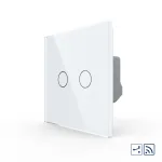 Intrerupator Dublu Cap Scara / Cruce Wireless cu Touch LIVOLO - Serie Noua SmartElectro IntelligentHouse