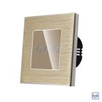 Intrerupator Triplu cu Touch din Sticla si Rama de Aluminiu LUXION, RF433 SmartElectro IntelligentHouse