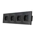 Priza Cvadrupla LUXION cu rama din aluminiu SmartElectro IntelligentHouse