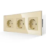 Priza Tripla cu Rama din Sticla LUXION SmartElectro IntelligentHouse