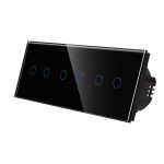 Intrerupator Dublu + Dublu + Dublu cu Touch din Sticla LUXION SmartElectro IntelligentHouse