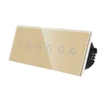 Intrerupator Dublu + Dublu + Dublu cu Touch din Sticla LUXION SmartElectro IntelligentHouse