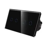 Intrerupator Dublu + Dublu cu Touch din Sticla LUXION SmartElectro IntelligentHouse