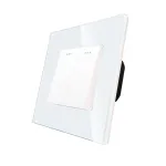 Intrerupator Dublu Mecanic LUXION cu Rama din Sticla SmartElectro IntelligentHouse