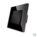 Intrerupator Simplu Cap Cruce Mecanic LUXION cu Rama din Sticla SmartElectro IntelligentHouse