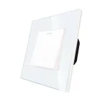 Intrerupator Simplu Mecanic LUXION cu Rama din Sticla SmartElectro IntelligentHouse