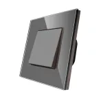 Intrerupator Simplu Mecanic LUXION cu Rama din Sticla SmartElectro IntelligentHouse