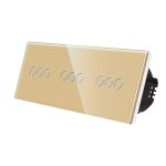 Intrerupator Triplu + Triplu + Triplu cu Touch din Sticla LUXION SmartElectro IntelligentHouse