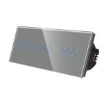 Intrerupator Triplu + Triplu + Triplu cu Touch din Sticla LUXION SmartElectro IntelligentHouse