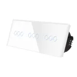 Intrerupator Triplu + Triplu + Triplu cu Touch din Sticla LUXION SmartElectro IntelligentHouse