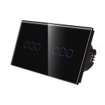 Intrerupator Triplu + Triplu cu Touch din Sticla LUXION SmartElectro IntelligentHouse