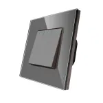 Intrerupator Triplu Mecanic LUXION cu Rama din Sticla SmartElectro IntelligentHouse