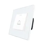 Buton de Sonerie Mecanic LUXION cu Rama din Sticla SmartElectro IntelligentHouse
