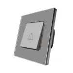Buton de Sonerie Mecanic LUXION cu Rama din Sticla SmartElectro IntelligentHouse