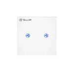 Intrerupator Dublu Wi-Fi cu Touch din Sticla Tellur, SS2N, 2 Porturi SmartElectro IntelligentHouse