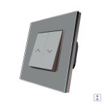 Intrerupator Jaluzele Mecanic LUXION cu Rama din Sticla SmartElectro IntelligentHouse