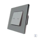 Intrerupator Jaluzele Mecanic LUXION cu Rama din Sticla SmartElectro IntelligentHouse