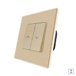 Intrerupator Jaluzele Mecanic LUXION cu Rama din Sticla SmartElectro IntelligentHouse