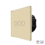 Intrerupator Triplu Wi-Fi + RF433 cu Touch din Sticla LUXION SmartElectro IntelligentHouse
